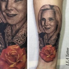 Portrait of clients wife  by LEA Tattoo