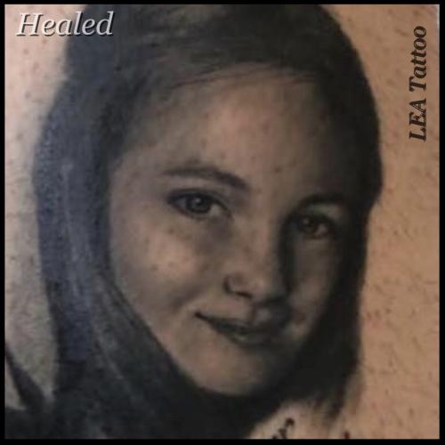 Child portrait in black & gray